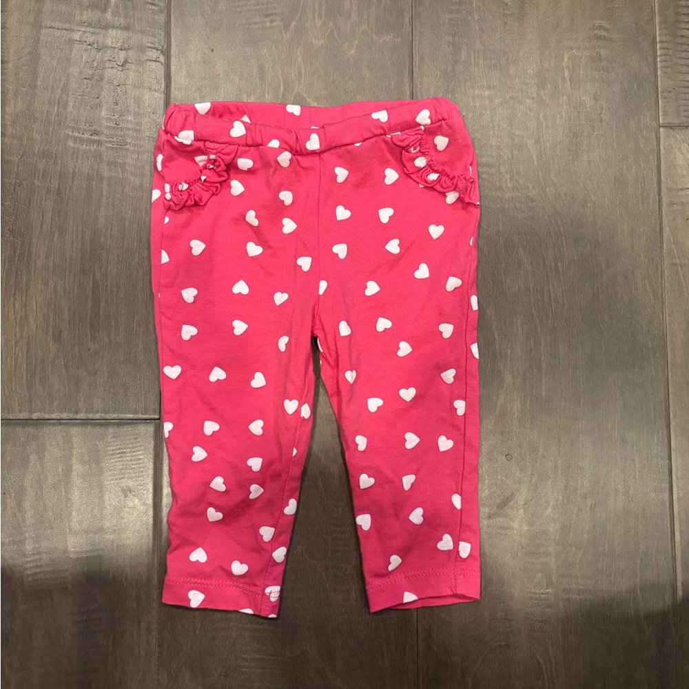 10 for $10 Carter's Hot Pink Heart Print Leggings
